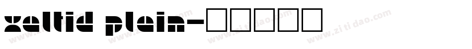 Xaltid Plain字体转换